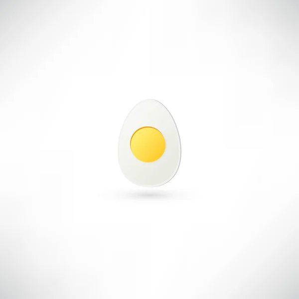 Значок жареного яйца — стоковый вектор