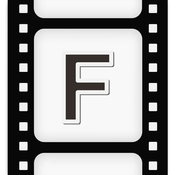 Filmstrip a carta — Vetor de Stock