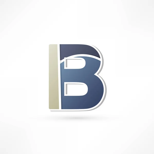 Streszczenie ikona na podstawie litery — Wektor stockowy