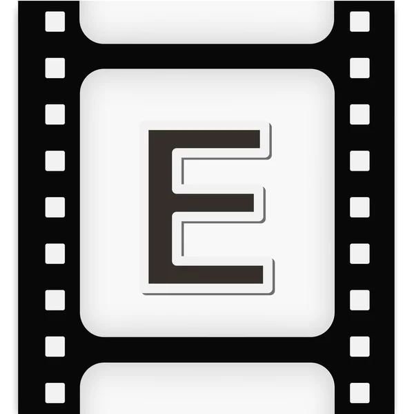 Filmstrip το γράμμα — Διανυσματικό Αρχείο