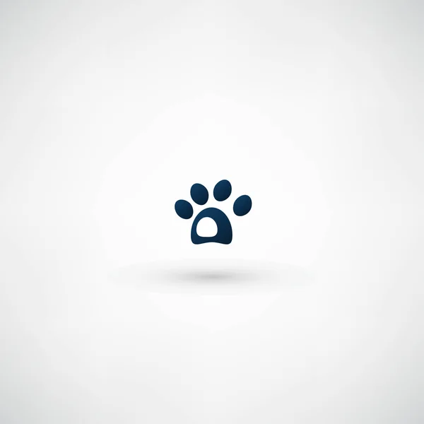Dog paw icon vector — Stock Vector
