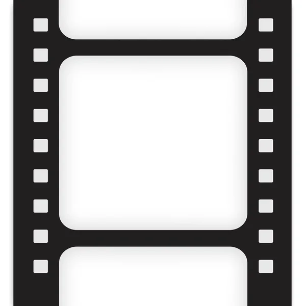 Old filmstrip. Movie ending frame. — Stock Vector