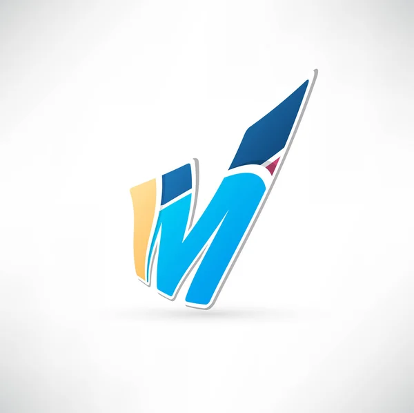 Icono abstracto basado en la letra — Vector de stock