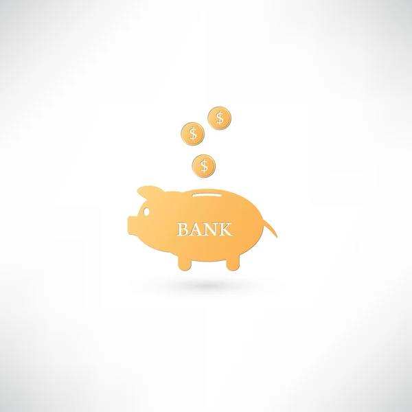 Piggy bank icpn — Wektor stockowy