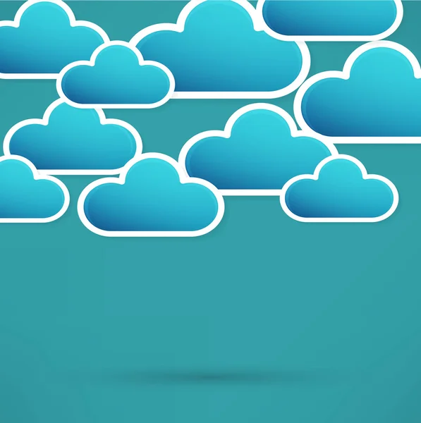 Papier Wolken Hintergrund — Stockvektor