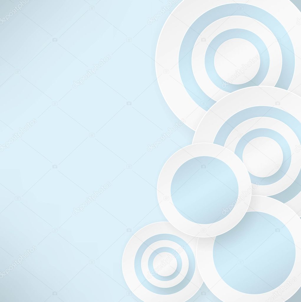 Abstract background with blue circles