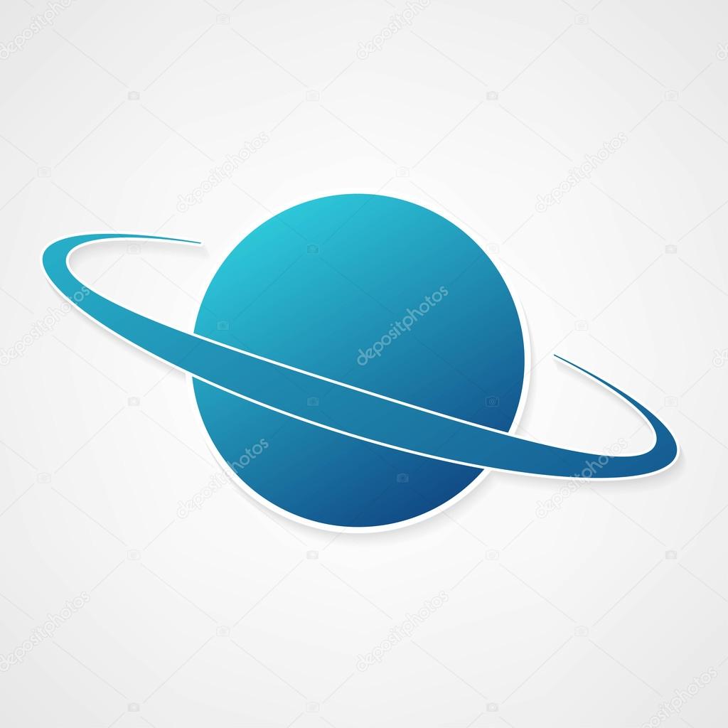 planet blue icon