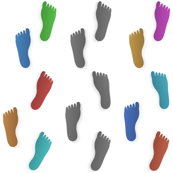Foot prints — Stock Vector