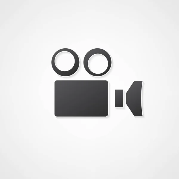 Videocámara icono de la cámara — Vector de stock