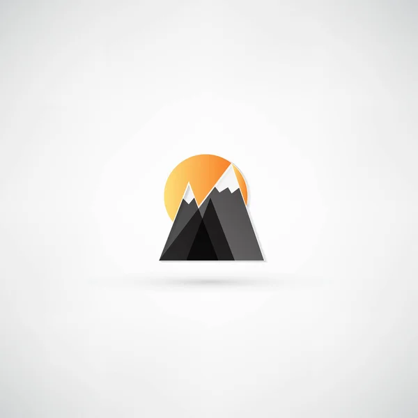 Mountain icon — Stock Vector