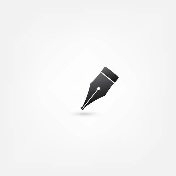 Icono de pluma — Vector de stock