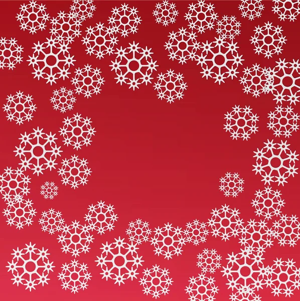 Papel copos de nieve fondo — Vector de stock