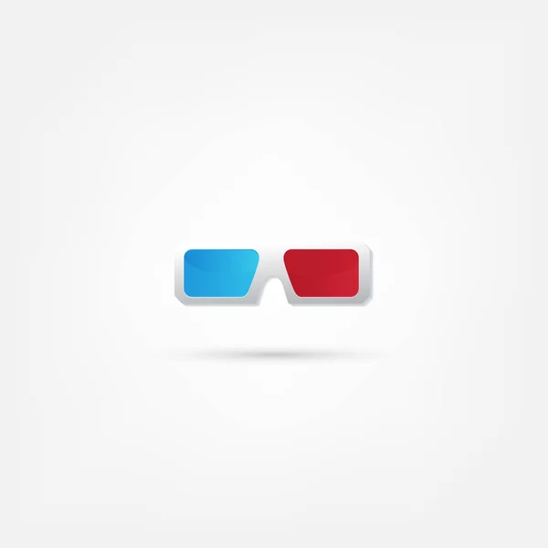 Iconos de gafas 3d — Vector de stock