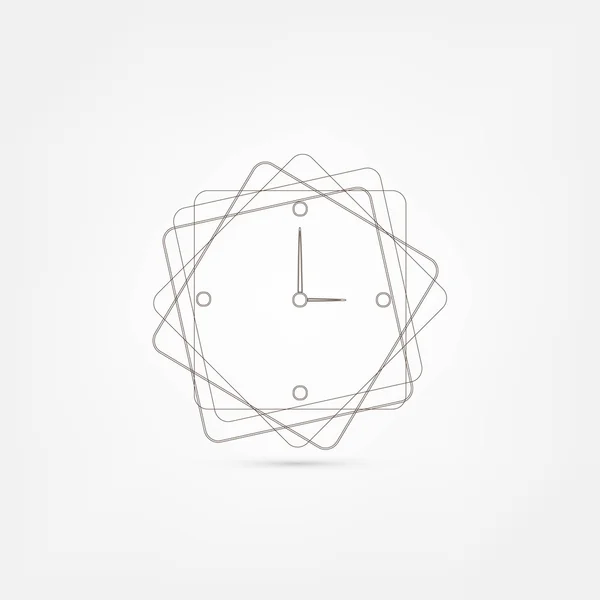 Uhr-Symbol — Stockvektor