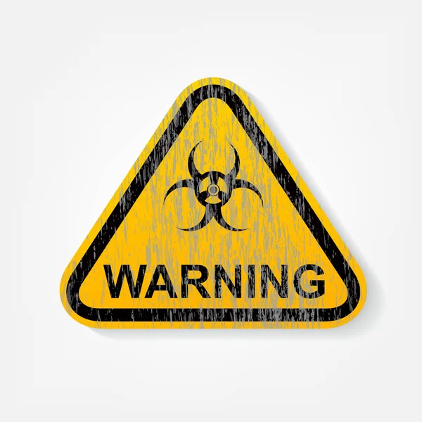 放射線の警告サイン — ストックベクタ