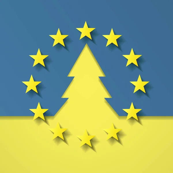 Europa e Ucraina — Vettoriale Stock