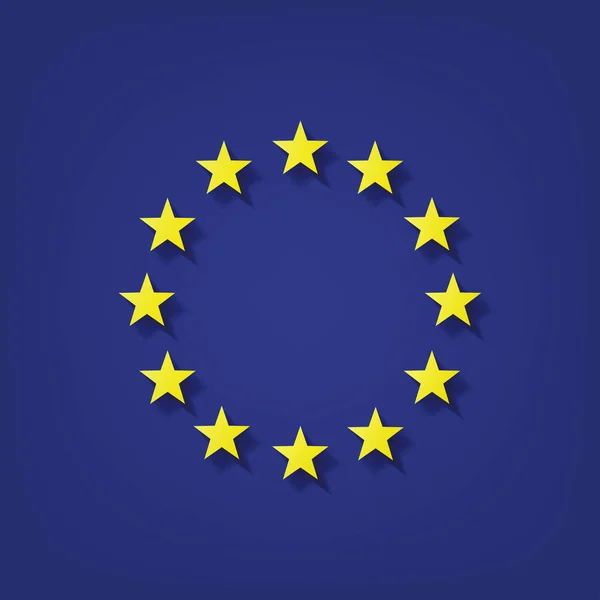 Bandeira da UE — Vetor de Stock