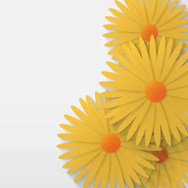 Blomma kamomill bakgrund — Stock vektor
