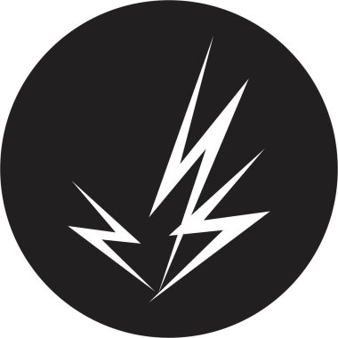 lightning icon clipart