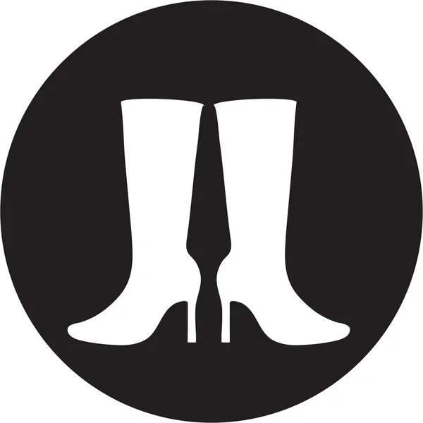Vrouwen laarzen pictogram — Stockvector