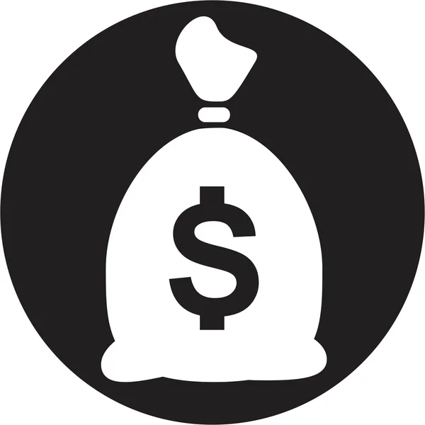 Pénztáska ikonra — Stock Vector