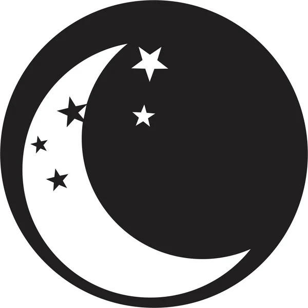 Moon icon vector — Stock Vector