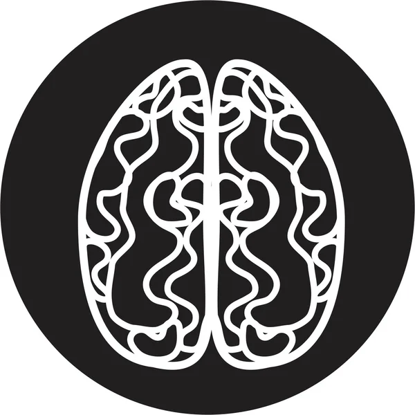 Icono del cerebro — Archivo Imágenes Vectoriales