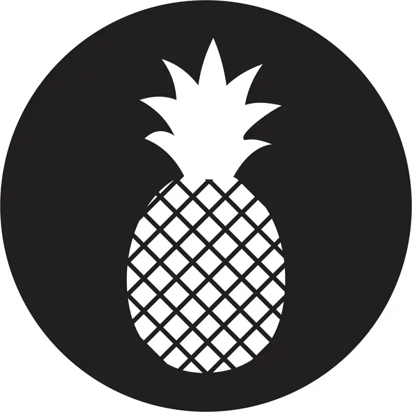 Ananas pictogram — Stockvector