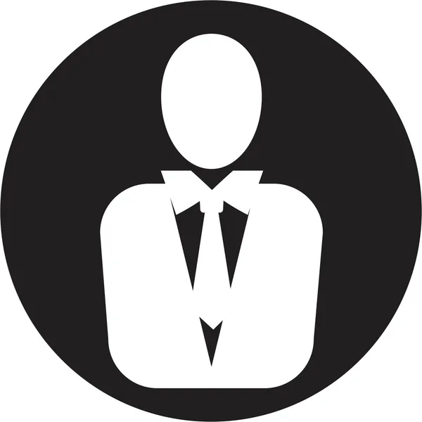 Pictogram voor man-manager — Stockvector