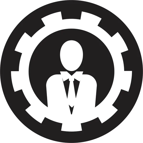 Pictogram voor man-manager — Stockvector