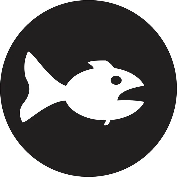 Icono de pescado — Vector de stock