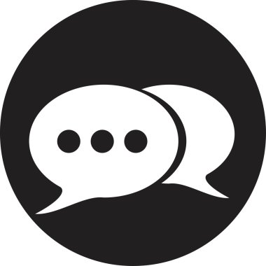 retro biçim balon konuşma simgesi