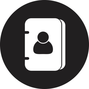 vektör adres kitap simgesi