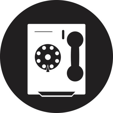 Telefon vektör simgesi izole edildi