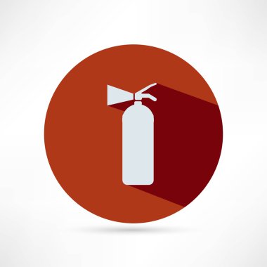 Beyaz arka planda izole edilmiş yangın söndürücü