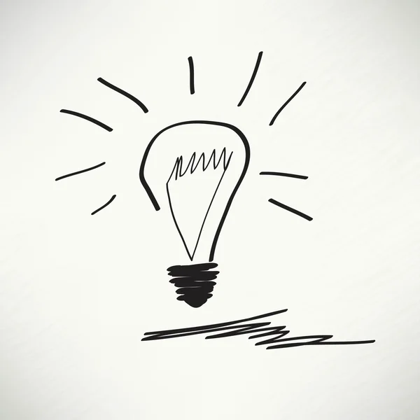 Idea creativa a forma di lampadina come concetto di ispirazione. Elemento di design vettoriale — Vettoriale Stock