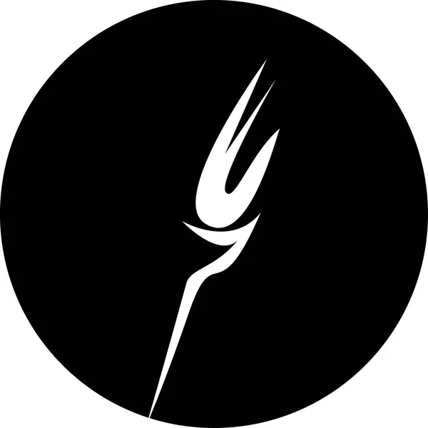 Ikone der brennenden Fackel — Stockvektor