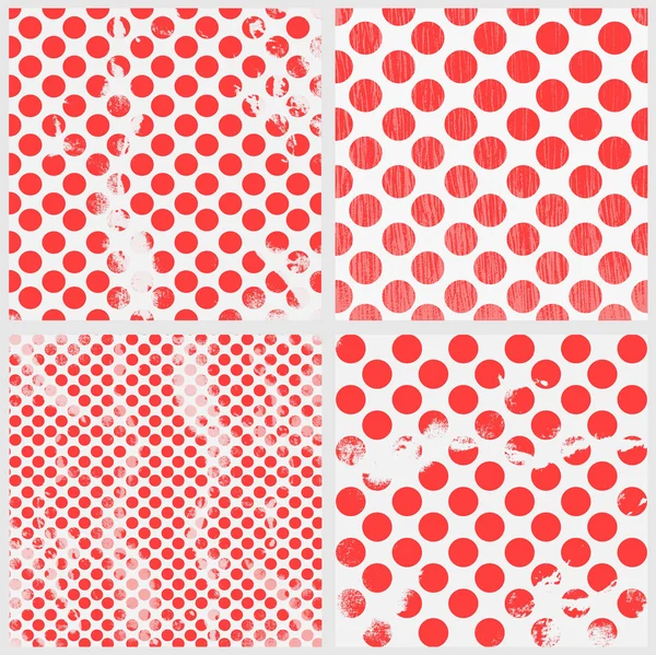 Polka dot grunge patroon — Stockvector