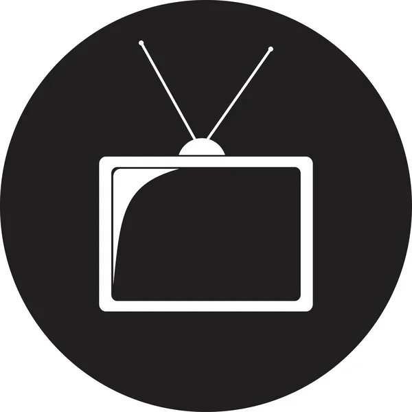 Ícone do vetor TV — Vetor de Stock