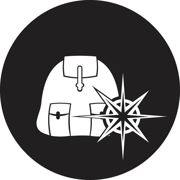 Rugzak pictogram — Stockvector