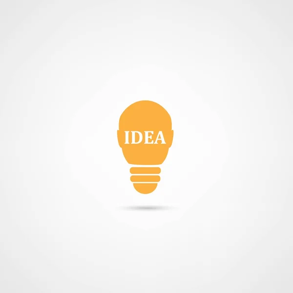 Light bulb vector icon — Stock Vector