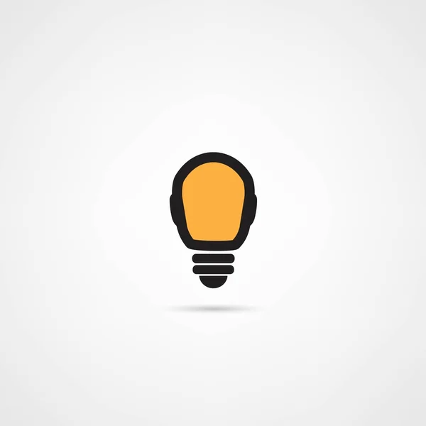Light bulb vector icon — Stock Vector