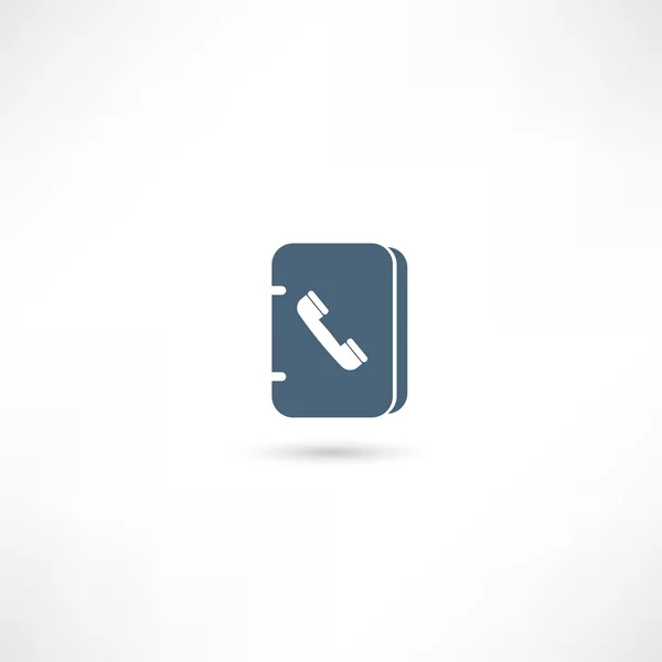 Icono de la libreta de direcciones vectorial — Vector de stock