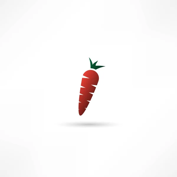 Icona della carota — Vettoriale Stock