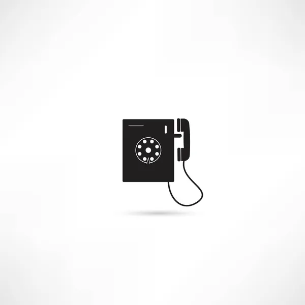 Teléfono icono vector aislado — Vector de stock