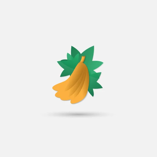Icono de plátano — Vector de stock