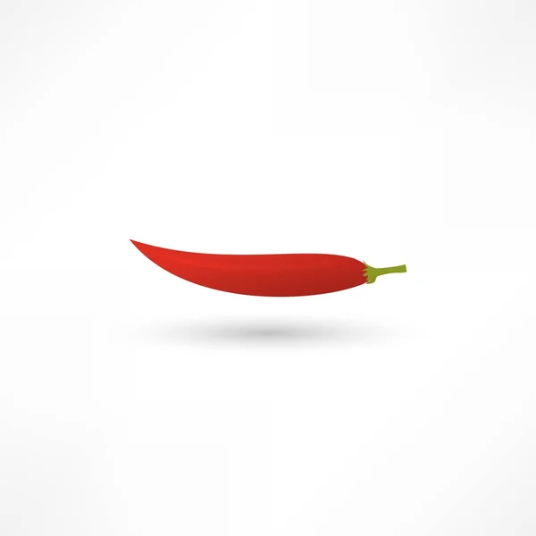 Εικονίδιο κόκκινου καυτερού πιπεριού — Διανυσματικό Αρχείο