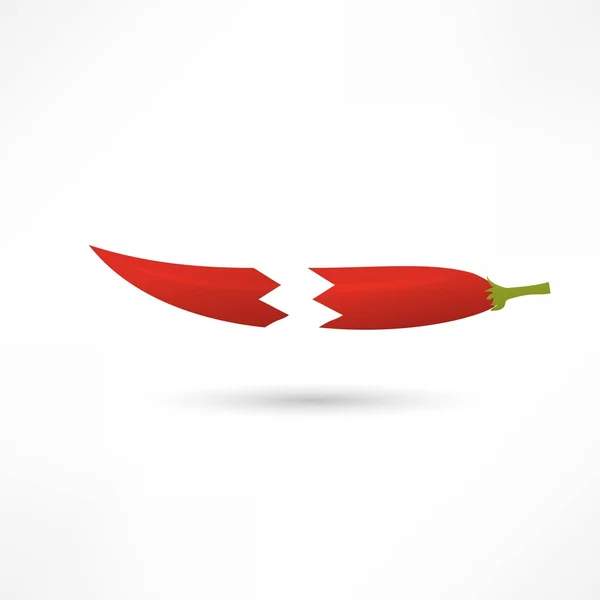 Icona di peperoncino rosso piccante — Vettoriale Stock
