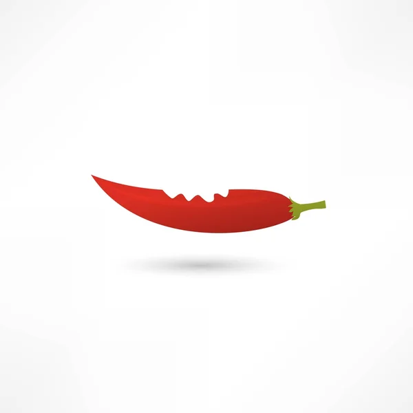 लाल गर्म चिली मिर्च का प्रतीक — स्टॉक वेक्टर