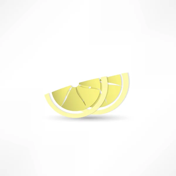 Citron ikona — Stockový vektor